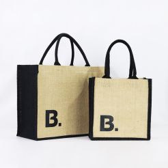 Custom Reusable Burlap Bag for Retail &amp; Promotion